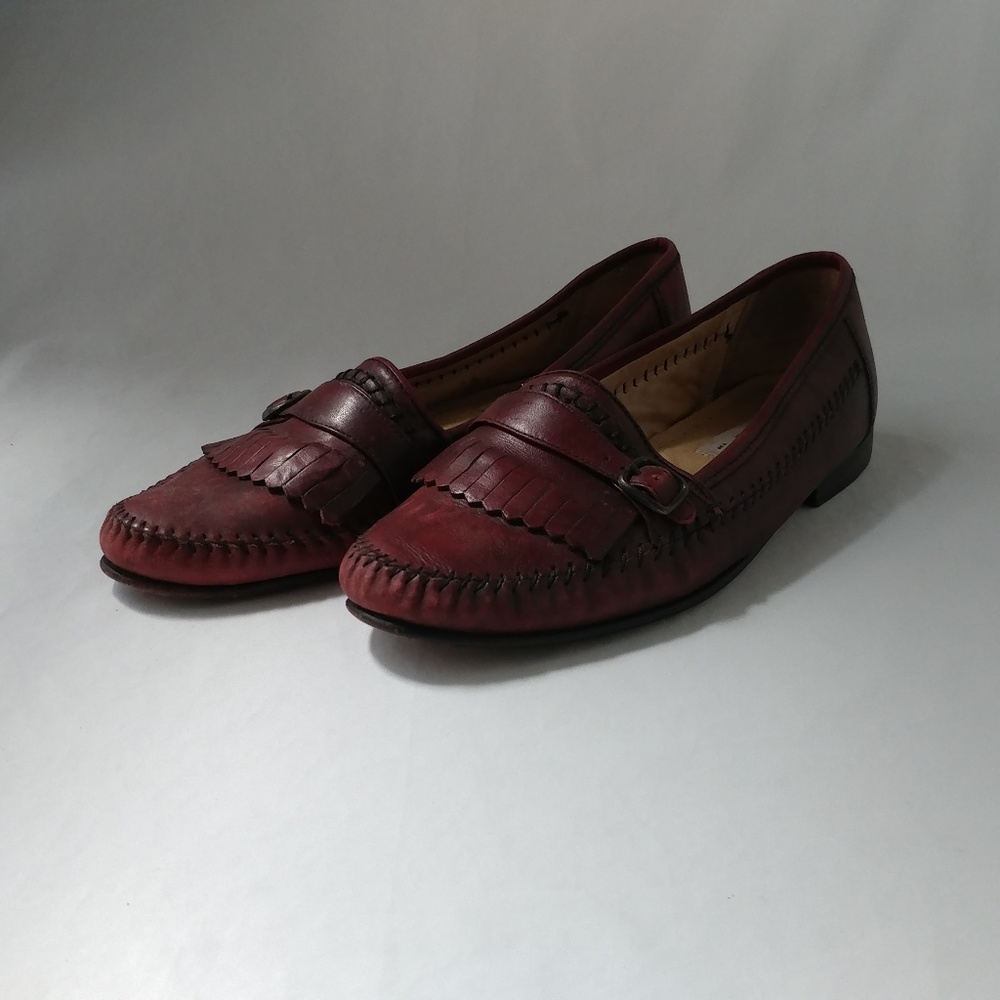 Rodolfo Valentino Brown/Red Vintage Loafers 10